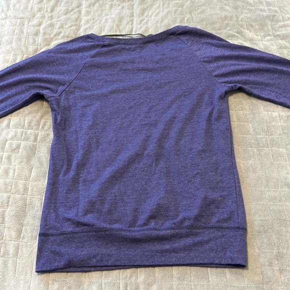The North Face 3/4 Sleeve Top, T-Shirt, Logo, Blue, Size S - Picture 3 of 7